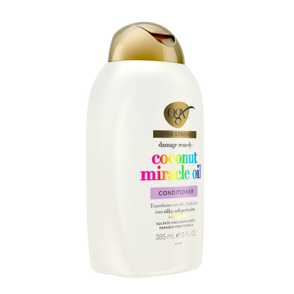Extra Strength Damage Remedy + Coconut Oil Conditioner - 2 packs - 13Fl oz per pack - plus 3 My Outlet Mall Resealable Storage Pouches