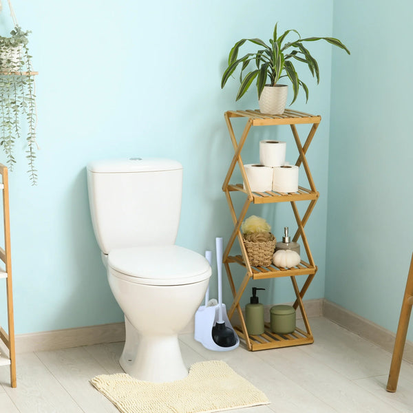 Toilet Plunger & Brush with Caddy 3 Piece Set, White - 1 pack - plus 3 My Outlet Mall Resealable Storage Pouches
