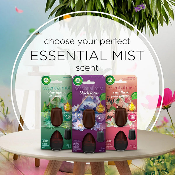 Essential Mist Refill, Calming Sea Spray and Breeze, Air Freshener 2 Count - 1 pack - plus 3 My Outlet Mall Resealable Storage Pouches