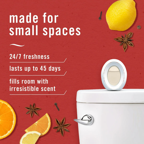 Bathroom Air Freshener, Small Spaces Odor-Fighting, Old Spice Scent - 1 pack - plus 3 My Outlet Mall Resealable Storage Pouches