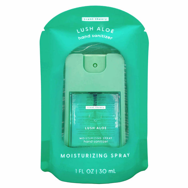 Hand Sanitizer Spray, Lush Aloe - 1 pack - 1fl oz per pack - plus 3 My Outlet Mall Resealable Storage Pouches