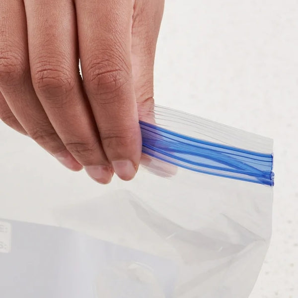 Freezer Guard Double Zipper Freezer Bags, Quart - 2 packs - 50 Count per pack - plus 3 My Outlet Mall Resealable Storage Pouches