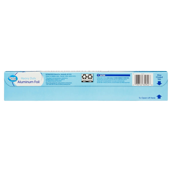 Heavy Duty Aluminum Foil, 100 Sq ft - 1 pack - plus 3 My Outlet Mall Resealable Storage Pouches