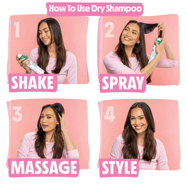 Clean Freak Refreshing Dry Shampoo - 2 packs - 7 oz per pack - plus 3 My Outlet Mall Resealable Storage Pouches