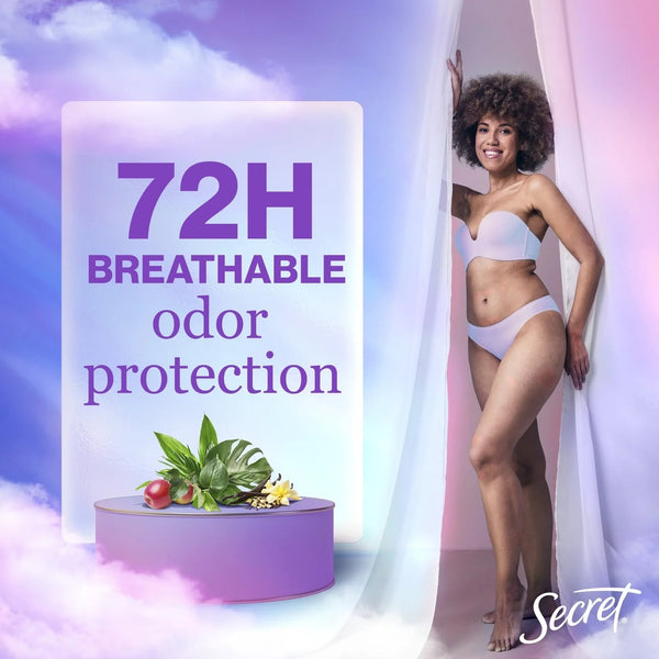 Fresh Clear Gel Antiperspirant Deodorant for Women, Cozy Vanilla Scent - 2 packs - 2.6 oz per pack - plus 3 My Outlet Mall Resealable Storage Pouches