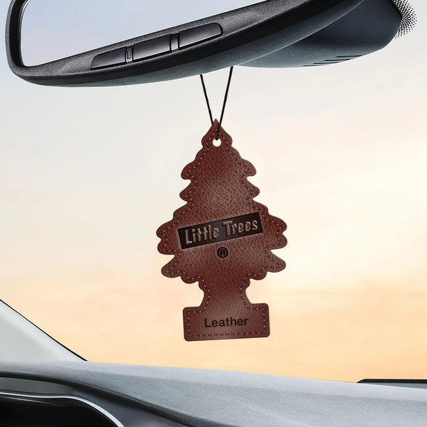 Air Freshener Leather Fragrance - 1 pack - 3 count per pack plus 3 My Outlet Mall Resealable Storage Pouches