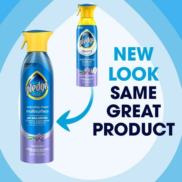 Everyday Cleaner Multi Surface, Aerosol, Lavender Scent - 1 pack - 9.7 oz per pack - plus 3 My Outlet Mall Resealable Storage Pouches