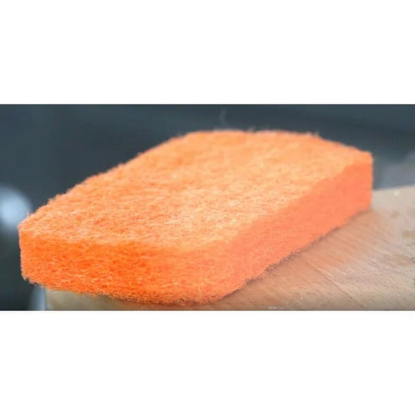 Heavy-Duty Griddle Scouring Pads in Orange - 1 pack - 5 count per pack - plus 3 My Outlet Mall Resealable Storage Pouches