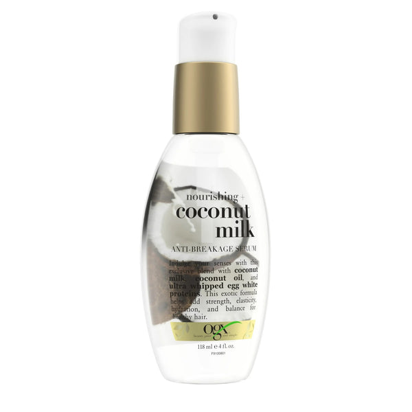 Coconut Milk Moisturizing Strength & Shine, Leave-In Treatment Hair Serum - 1 pack - 4Fl oz per pack - plus 3 My Outlet Mall Resealable Storage Pouches