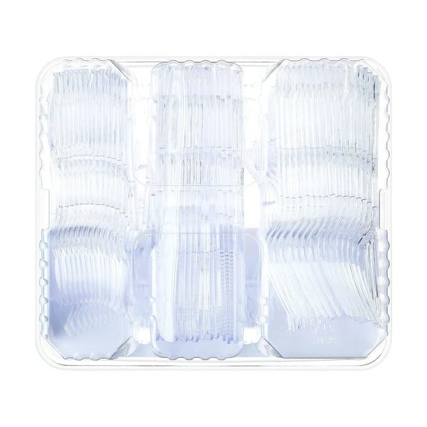 Plastic Everyday Clear Assorted Cutlery - 1 pack - 192 Count per pack - plus 3 My Outlet Mall Resealable Storage Pouches