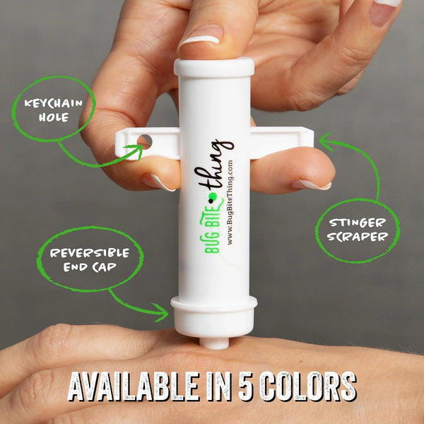 Natural Bug Bite Relief and Removal Tool - 2 packs - plus 3 My Outlet Mall Resealable Storage Pouches