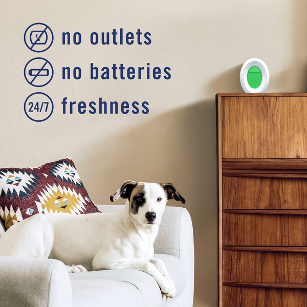 Pet Air Freshener, Small Spaces Odor-Fighting, Fresh -  1 pack - 2 count per pack plus 3 My Outlet Mall Resealable Storage Pouches