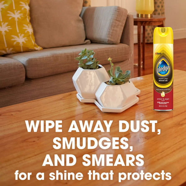 Expert Care Wood Oil Furniture Polish, Nourishes, Protects, and Revitalizes Furniture - 1 pack - 9.7 oz per pack - plus 3 My Outlet Mall Resealable Storage Pouches