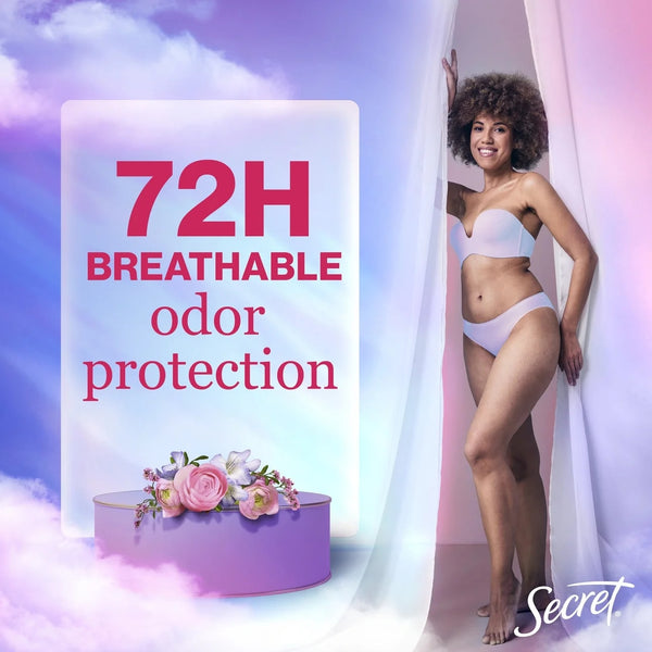 Clear Gel Antiperspirant and Deodorant for Women, Rose Scent - 2 packs - 3.4 oz per pack - plus 3 My Outlet Mall Resealable Storage Pouches