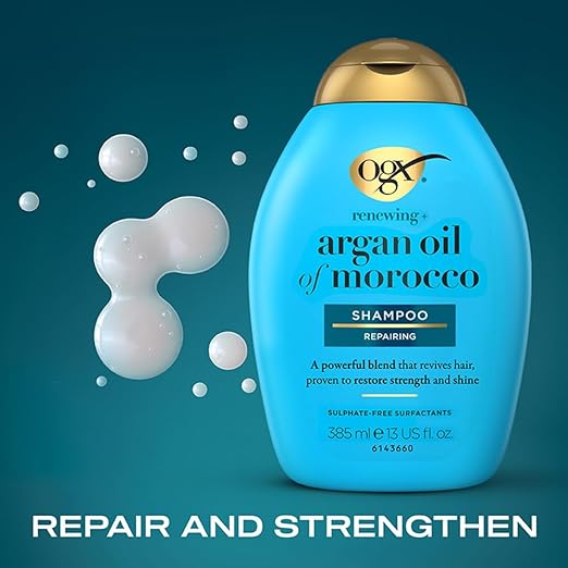 Extra Strength Argan Oil of Morocco Hydrating Shampoo - 2 packs - 13Fl oz per pack - plus 3 My Outlet Mall Resealable Storage Pouches