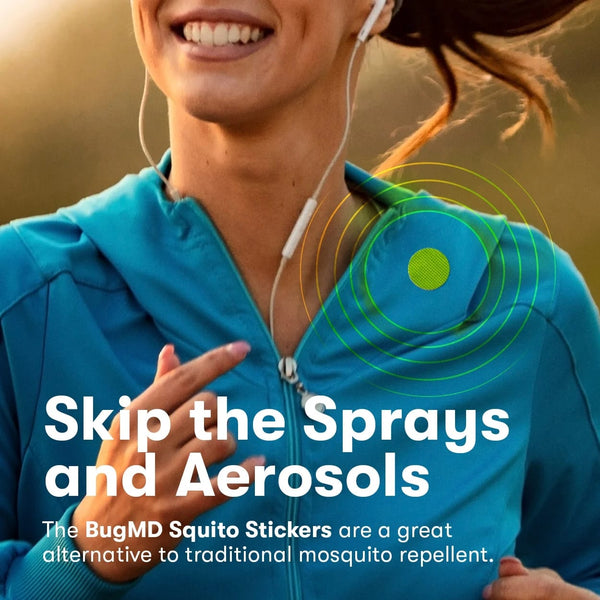Squito Stickers for Adults, Citronella-Based Mosquito Repellent Patches - 1 pack - plus 3 My Outlet Mall Resealable Storage Pouches