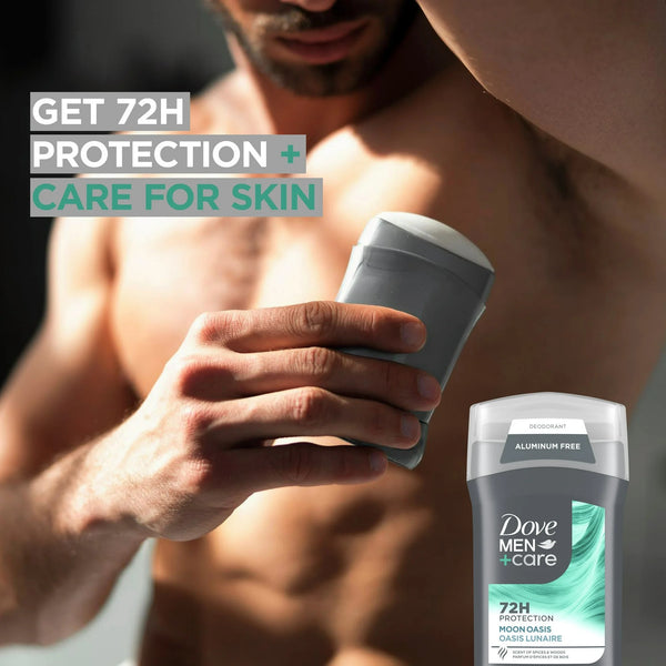 Men+Care Deodorant for Men Moon Oasis Aluminum-Free - 1 pack - 3 oz per pack - plus 3 My Outlet Mall Resealable Storage Pouches