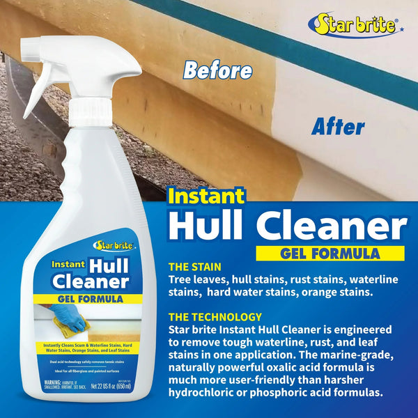 Instant Hull Cleaner Easy to Use Formula - 1 pack - 22 oz per pack - plus 3 My Outlet Mall Resealable Storage Pouches