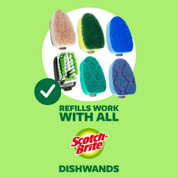 Soap Control Brush Scrubber Dishwand - 1 pack - plus 3 My Outlet Mall Resealable Storage Pouches