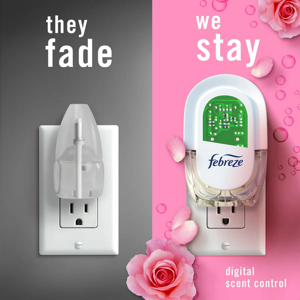 Plug Refill Odor-Fighting Air Freshener Romance and Desire Scent, 2 Refills - 2 packs - plus 3 My Outlet Mall Resealable Storage Pouches