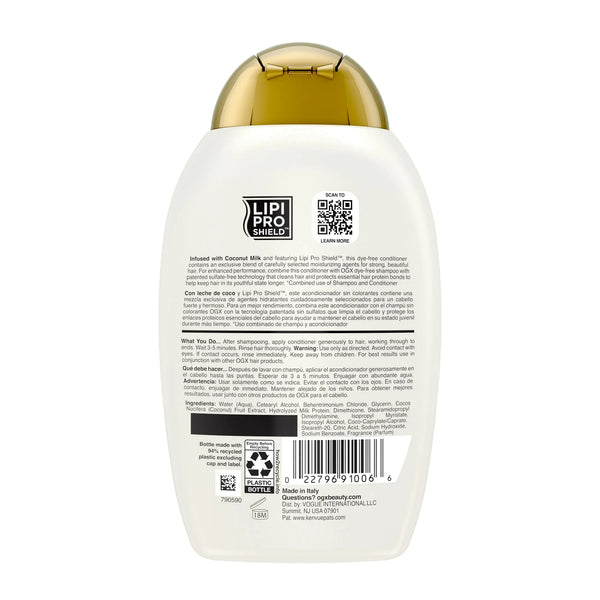 Nourishing + Coconut Milk Moisturizing Hair Conditioner - 2 packs - 13Fl oz per pack - plus 3 My Outlet Mall Resealable Storage Pouches