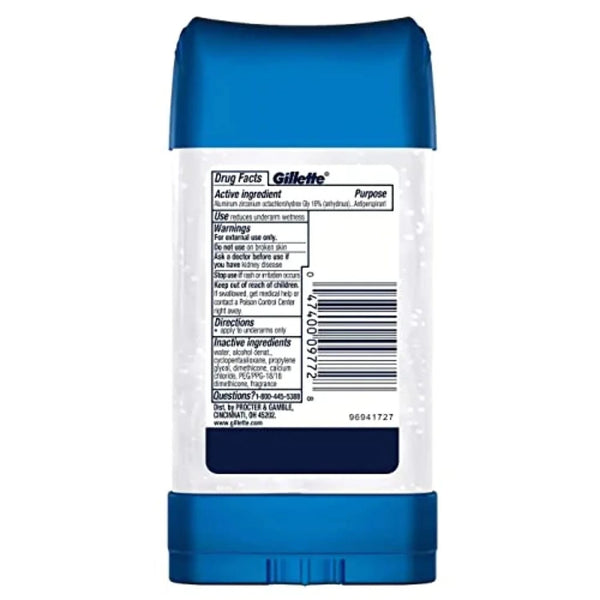Cool Wave Clear Gel Men's Antiperspirant and Deodorant - 1 pack - 3.8 oz per pack - plus 3 My Outlet Mall Resealable Storage Pouches