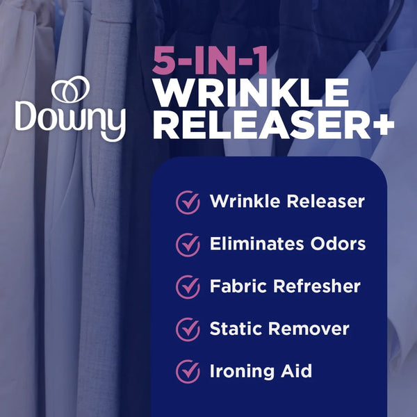 Wrinkle Releaser and Refresher Fabric Spray, Light Fresh Scent - 1 pack - 33.8 fl oz per pack - plus 3 My Outlet Mall Resealable Storage Pouches
