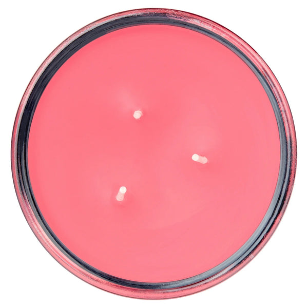 Juicy Watermelon Scented 3-Wick Glass Jar Candle - 1 pack - 11.5 oz per pack - plus 3 My Outlet Mall Resealable Storage Pouches