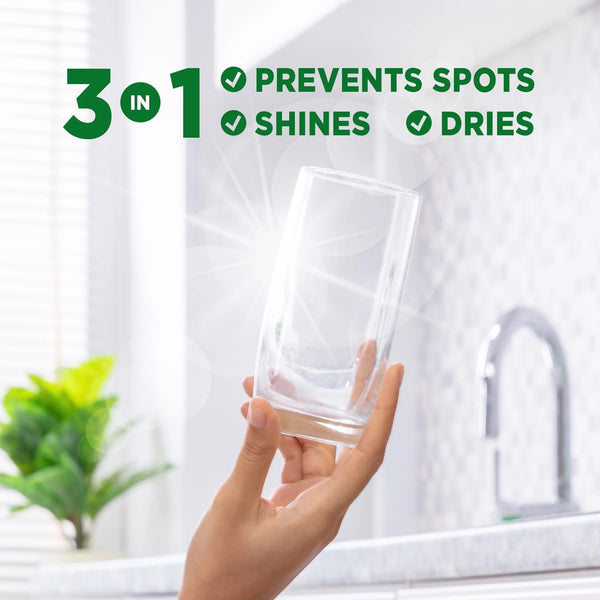 Platinum Power Dry Dishwasher Rinse Aid - 1 pack - 8.45 fl oz per pack - plus 3 My Outlet Mall Resealable Storage Pouches