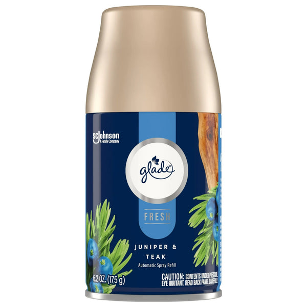 Automatic Spray Refill, Air Freshener,&nbsp;Infused with Essential Oils, Juniper & Teak - 1 pack - 6.2 oz per pack - plus 3 My Outlet Mall Resealable Storage Pouches
