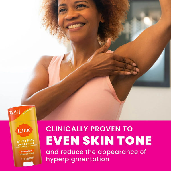 Whole Body Women's Deodorant Smooth Solid Stick Aluminum Free, Toasted Coconut - 1 pack - 2.6 oz per pack - plus 3 My Outlet Mall Resealable Storage Pouches