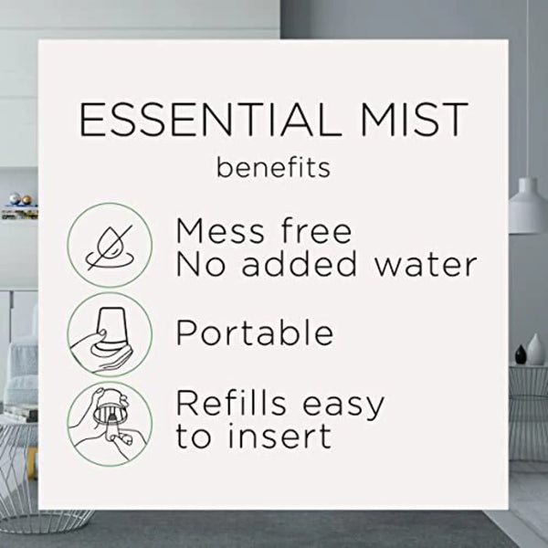 Essential Mist Refill, Linen & Petals, Air Freshener, Essential Oils 3 count - 3 packs - plus 3 My Outlet Mall Resealable Storage Pouches