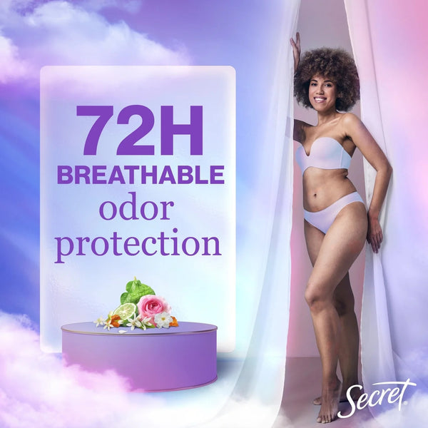Fresh Invisible Solid Antiperspirant Deodorant for Women, Hidden Oasis - 3 packs - 2.6 oz per pack - plus 3 My Outlet Mall Resealable Storage Pouches