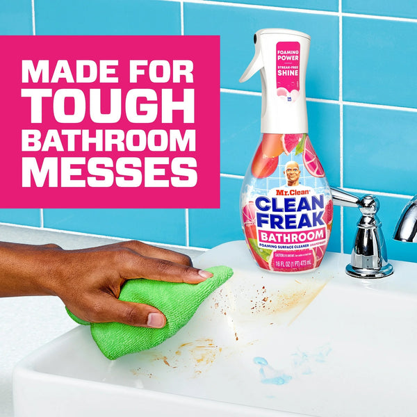 Clean Freak All Purpose Cleaner Spray, Multi-Surface Cleaning, Grapefruit - 2 packs - 16 oz per pack - plus 3 My Outlet Mall Resealable Storage Pouches