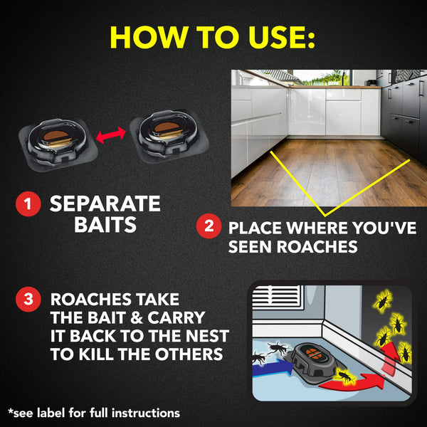 Double Control Large Roach Insect Killer Bait - 1 pack - plus 3 My Outlet Mall Resealable Storage Pouches