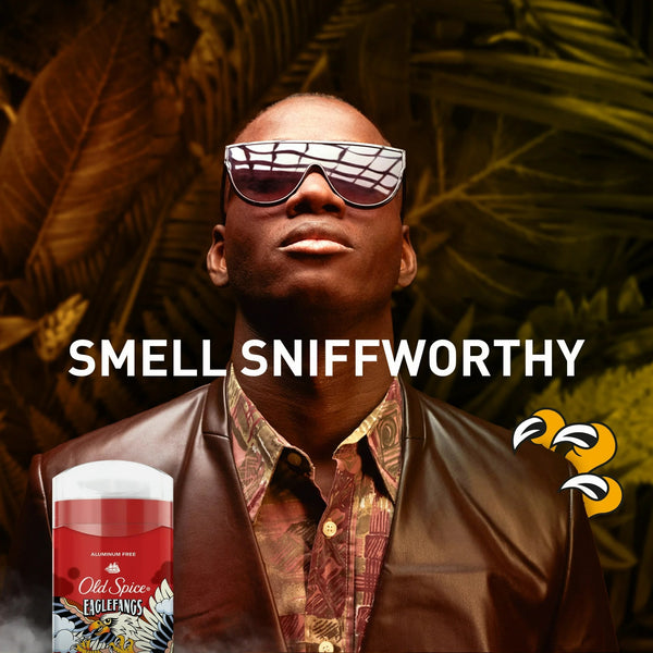 Aluminum Free Deodorant for Men, Eaglefangs, Fresh Cloud Scent - 1 pack - 3 oz per pack - plus 3 My Outlet Mall Resealable Storage Pouches