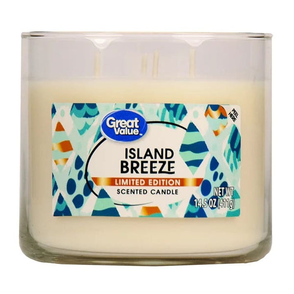 Limited Edition Island Breeze Candle - 1 pack - 14 oz per pack - plus 3 My Outlet Mall Resealable Storage Pouches