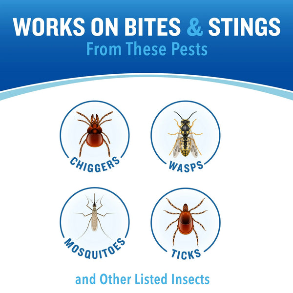 Bite MD Insect Bite Relief Stick, Analgesic and Antiseptic - 1 pack - 0.5 oz per pack - plus 3 My Outlet Mall Resealable Storage Pouches