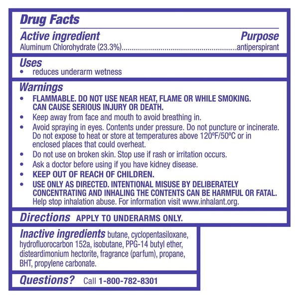 Dry Spray Instantly Dry Powder Antiperspirant Deodorant - 3 packs - 3.8 oz per pack - plus 3 My Outlet Mall Resealable Storage Pouches