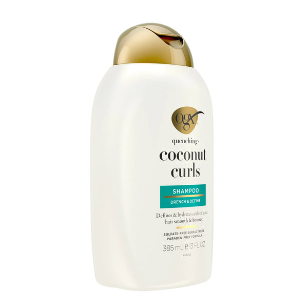Quenching + Coconut Curls Curl-Defining Shampoo - 1 pack - 13Fl oz per pack - plus 3 My Outlet Mall Resealable Storage Pouches