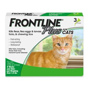 Frontline Plus Flea and Tick Treatment for Cats and Kittens 8 weeks and older