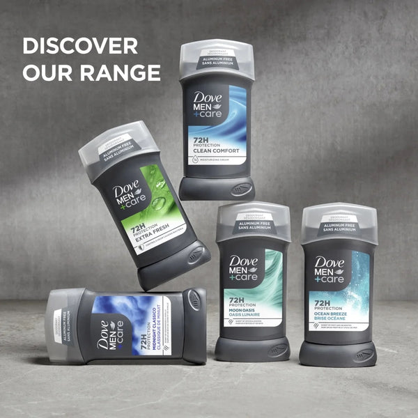 Men+Care Deodorant Stick for Men Clean Comfort Aluminum Free with Moisturizing Cream - 2 packs - 3 oz per pack - plus 3 My Outlet Mall Resealable Storage Pouches