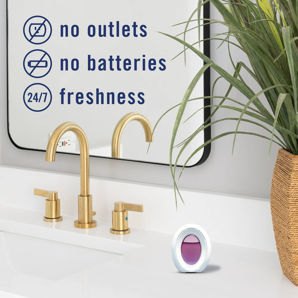 Bathroom Air Freshener, Small Spaces Odor-Fighting, Berry & Bramble, 3 Count - 1 pack - plus 3 My Outlet Mall Resealable Storage Pouches