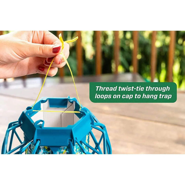 Deck Patio Fly Trapstik Outdoor Hanging Fly Trap - 1 pack - plus 3 My Outlet Mall Resealable Storage Pouches