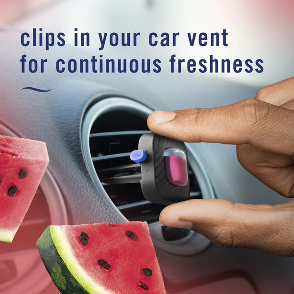 Car Air Freshener, Odor-Fighting Car Vent Clip, Watermelon - 2 pack - 2 count per pack plus 3 My Outlet Mall Resealable Storage Pouches