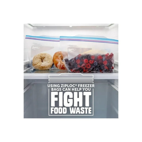 Freezer Half Gallon Storage Bags, Grip 'n Seal Technology - 1 pack - 40 Count per pack - plus 3 My Outlet Mall Resealable Storage Pouches