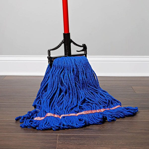 Heavy Duty Premium Blue Blend Wet Mop Refill Clip-on Attachment - 3 packs - plus 3 My Outlet Mall Resealable Storage Pouches