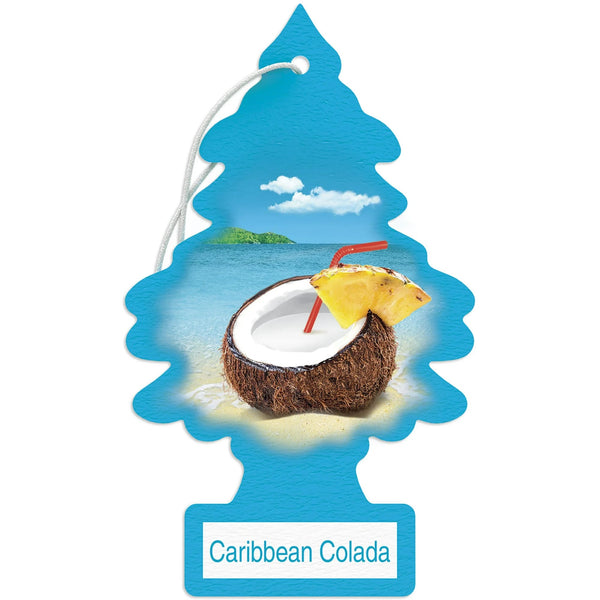 Air Freshener Caribbean Colada Fragrance 6 count - 1 pack - plus 3 My Outlet Mall Resealable Storage Pouches
