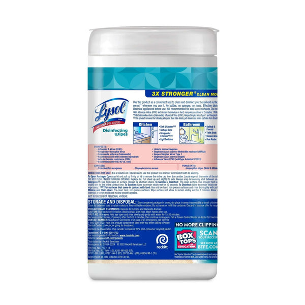 Disinfectant Wipes, Multi-Surface Antibacterial Cleaning Wipes, For Disinfecting and Cleaning, Coconut & Sea Minerals - 1 pack - 80 count per pack - plus 3 My Outlet Mall Resealable Storage Pouches