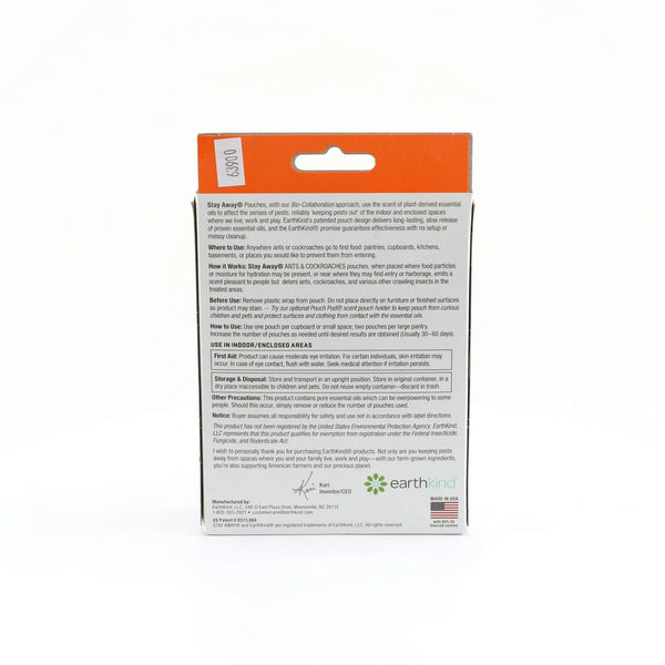 Stay Away Ant & Roach Natural Repellent, Pest Repellent - 1 pack - 2 Count - plus 3 My Outlet Mall Resealable Storage Pouches